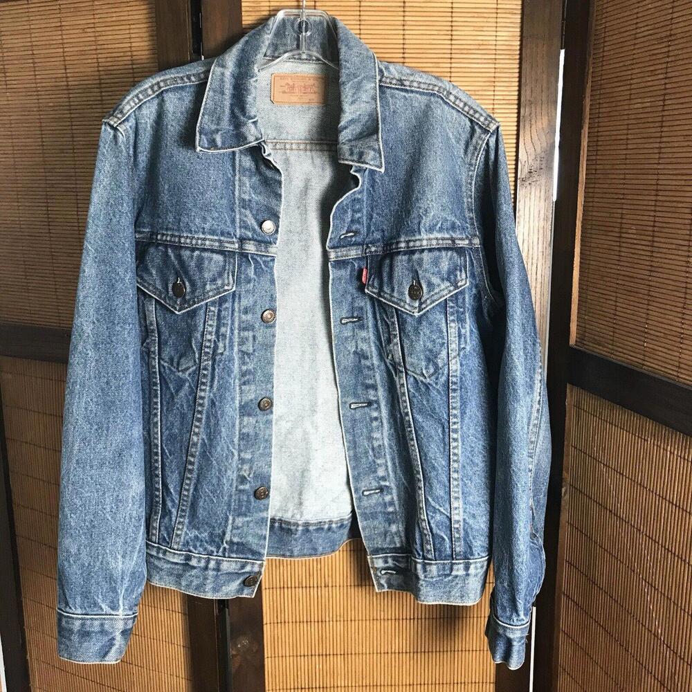 Levi's 70S VINTAGE 70505 button back stamp 527 small e denim trucker jacket Used
